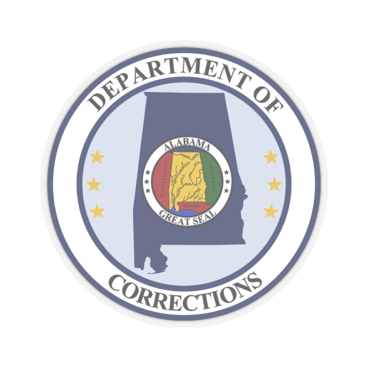 Alabama Department of Corrections - STICKER Vinyl Kiss-Cut Decal