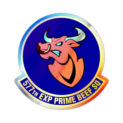 577th Expeditionary Prime Base Emergency Engineer Force Squadron (U.S. Air Force) Holographic STICKER Die-Cut Vinyl Decal-4 Inch-The Sticker Space