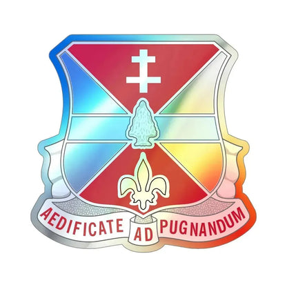 578 Engineer Battalion (U.S. Army) Holographic STICKER Die-Cut Vinyl Decal 5 Inch Holographic - The Sticker Space