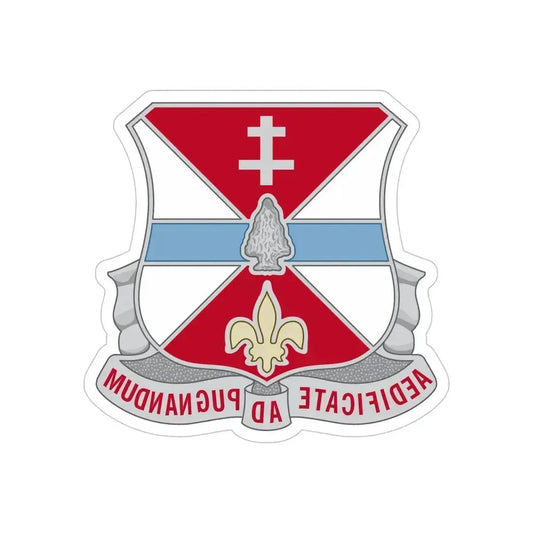 578 Engineer Battalion (U.S. Army) REVERSE PRINT Transparent Die-Cut STICKER 6 Inch Die-Cut Transparent - The Sticker Space