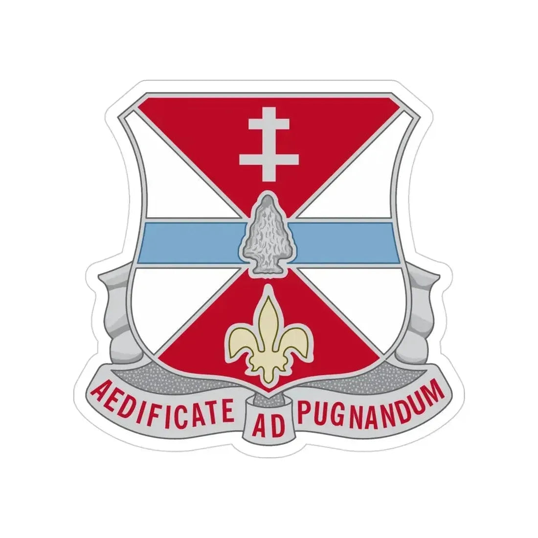 578 Engineer Battalion (U.S. Army) Transparent STICKER Die-Cut Vinyl Decal 4 Inch - The Sticker Space