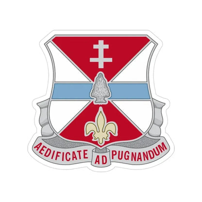 578 Engineer Battalion (U.S. Army) Transparent STICKER Die-Cut Vinyl Decal 4 Inch - The Sticker Space
