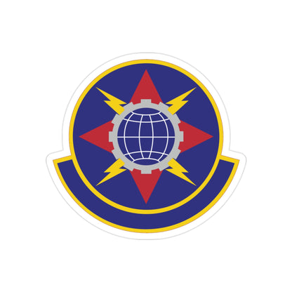 578 Software Engineering Squadron AFMC (U.S. Air Force) REVERSE PRINT Transparent STICKER-2" × 2"-The Sticker Space