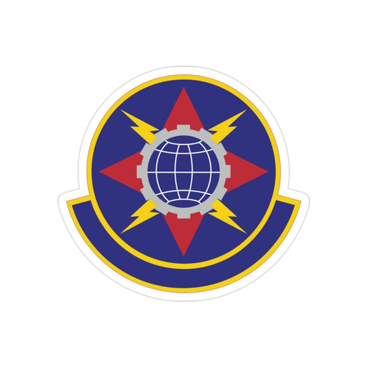 578 Software Engineering Squadron AFMC (U.S. Air Force) REVERSE PRINT Transparent STICKER-2" × 2"-The Sticker Space