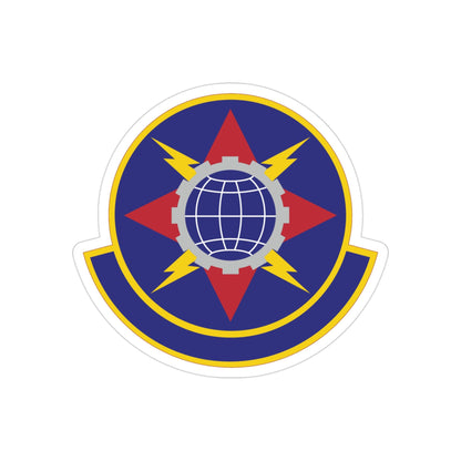 578 Software Engineering Squadron AFMC (U.S. Air Force) REVERSE PRINT Transparent STICKER-3" × 3"-The Sticker Space