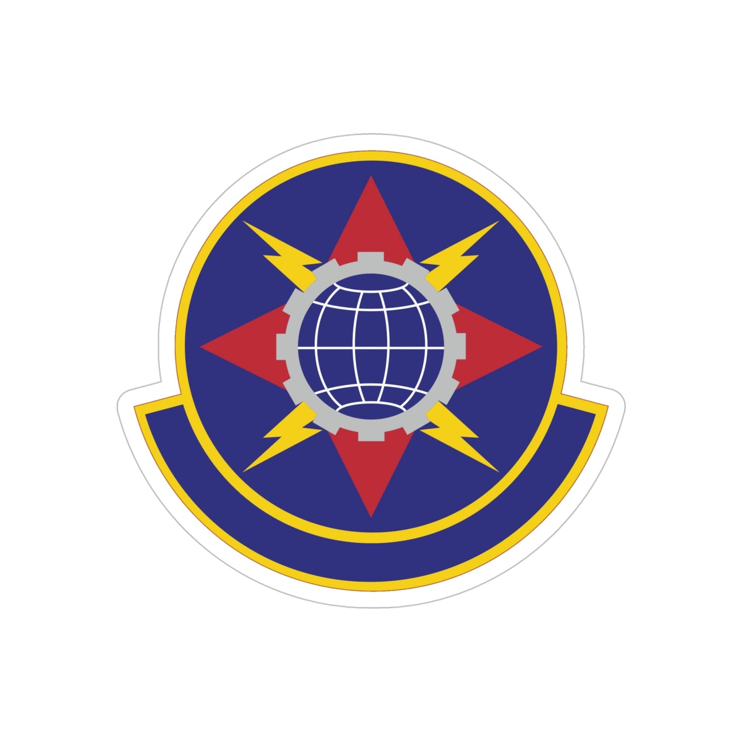 578 Software Engineering Squadron AFMC (U.S. Air Force) REVERSE PRINT Transparent STICKER-5" × 5"-The Sticker Space