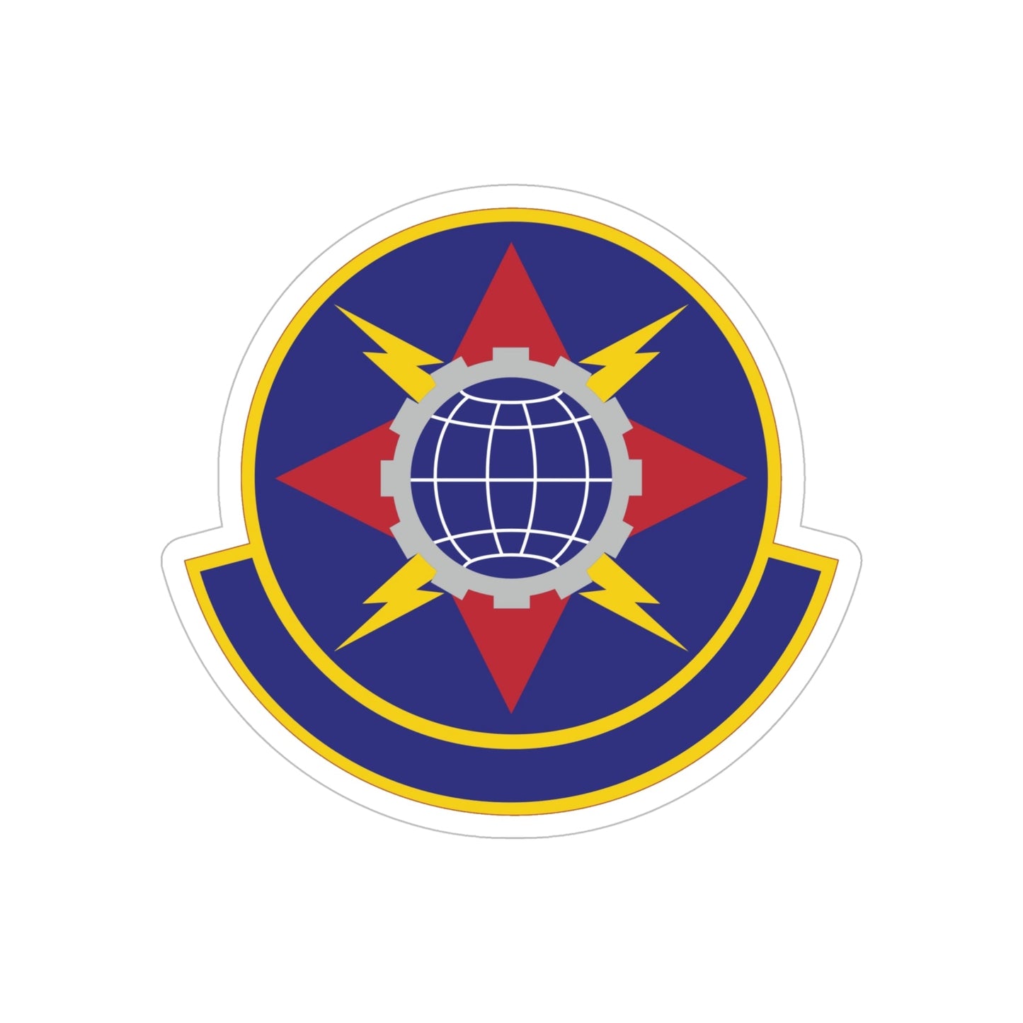 578 Software Engineering Squadron AFMC (U.S. Air Force) REVERSE PRINT Transparent STICKER-6 Inch-The Sticker Space