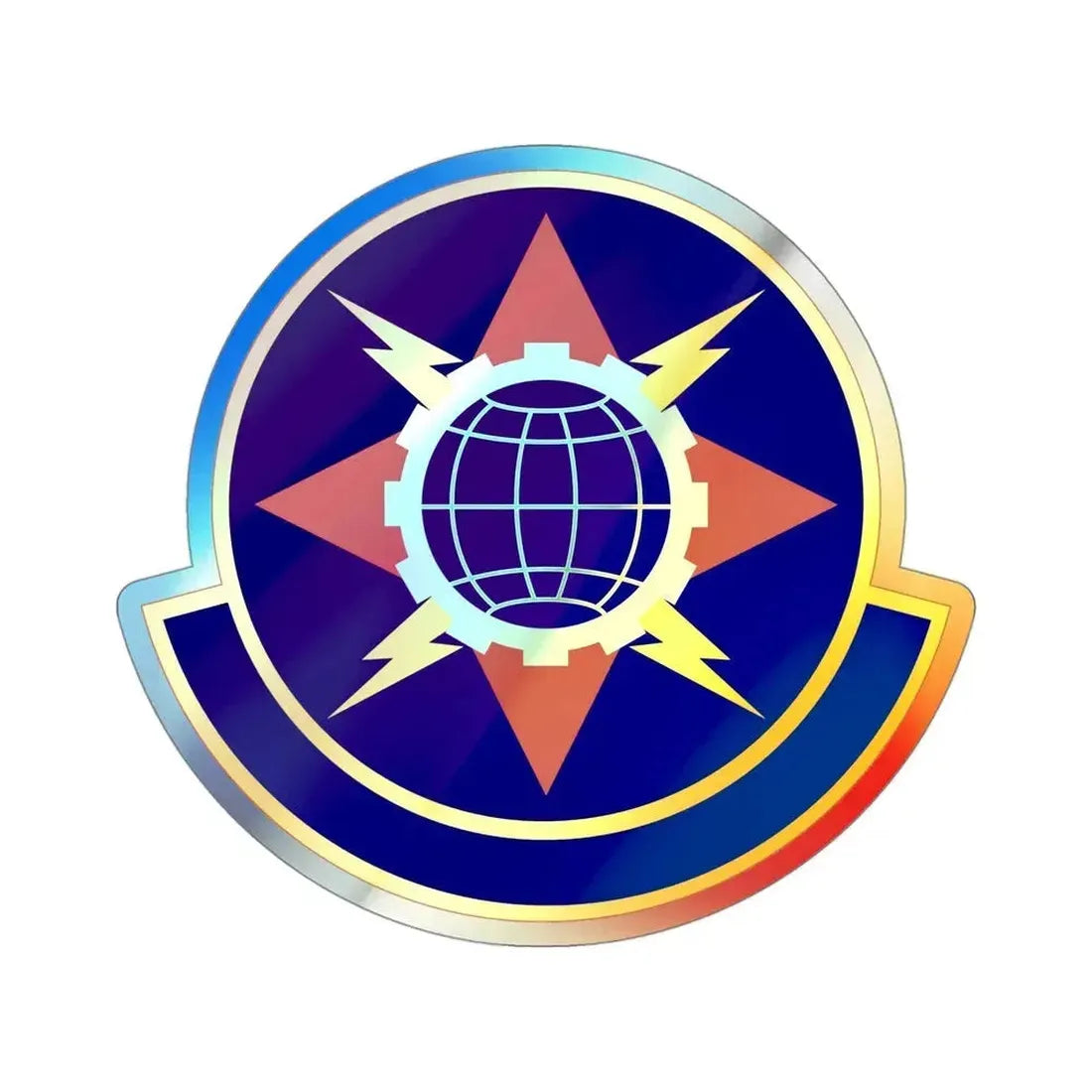 578 Software Engineering Squadron AFMC (U.S. Air Force) Holographic STICKER Die-Cut Vinyl Decal 4 Inch Holographic - The Sticker Space