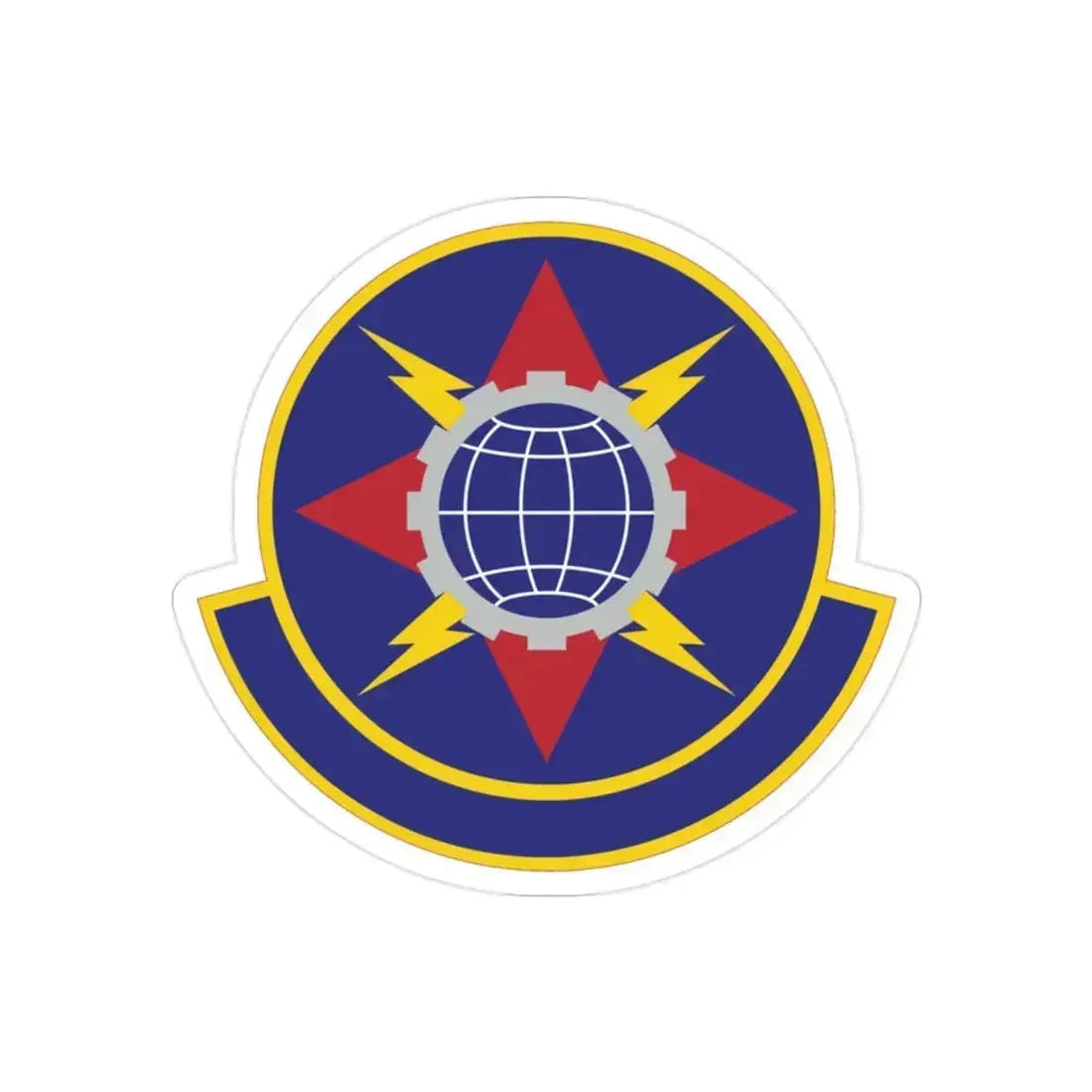 578 Software Engineering Squadron AFMC (U.S. Air Force) REVERSE PRINT Transparent Die-Cut STICKER 2 Inch Die-Cut Transparent - The Sticker Space