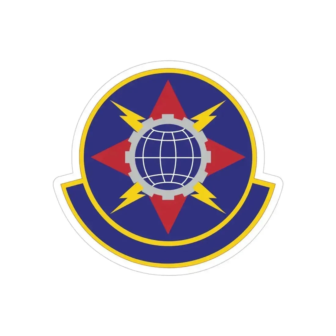 578 Software Engineering Squadron AFMC (U.S. Air Force) REVERSE PRINT Transparent Die-Cut STICKER 4 Inch Die-Cut Transparent - The Sticker Space