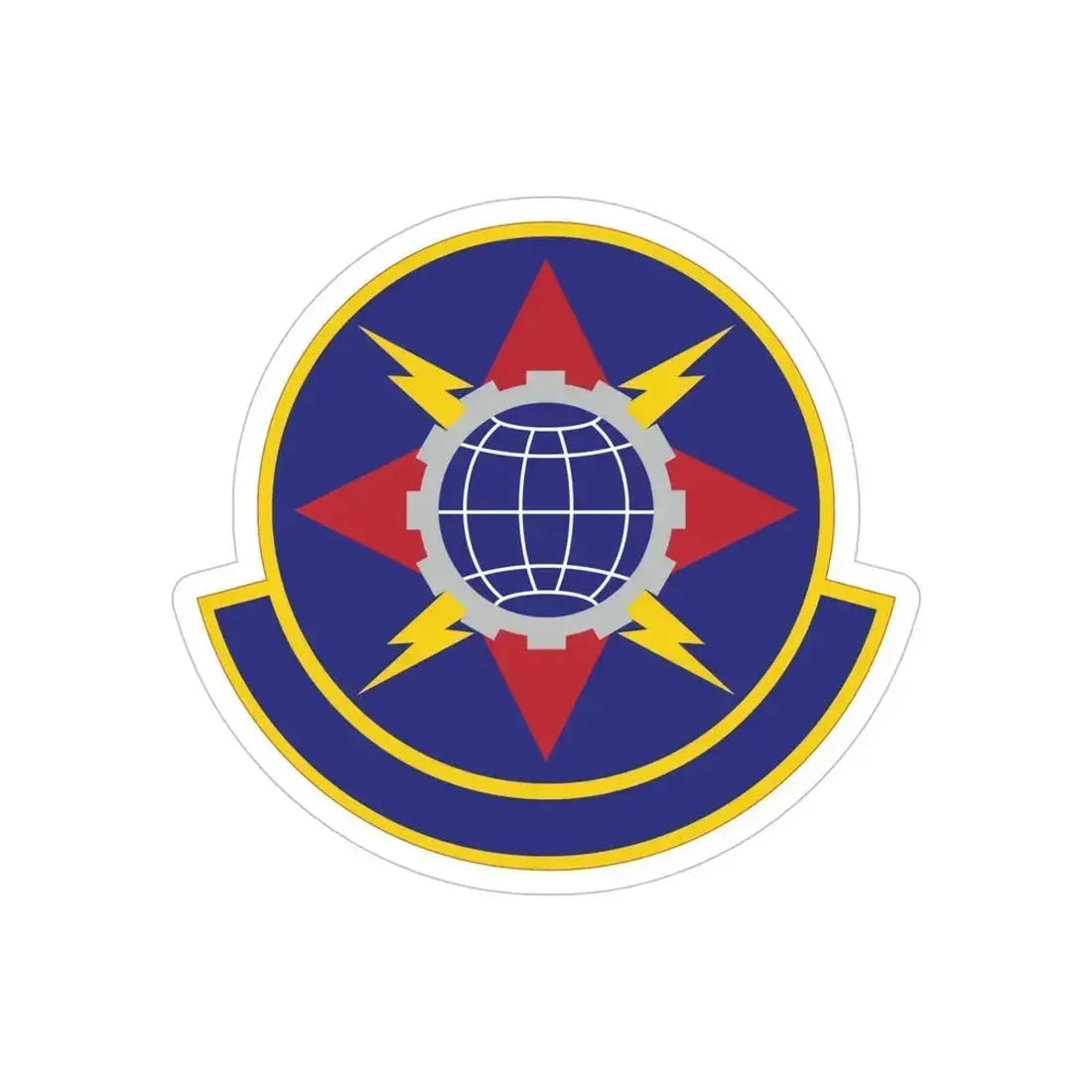 578 Software Engineering Squadron AFMC (U.S. Air Force) REVERSE PRINT Transparent Die-Cut STICKER 5 Inch Die-Cut Transparent - The Sticker Space