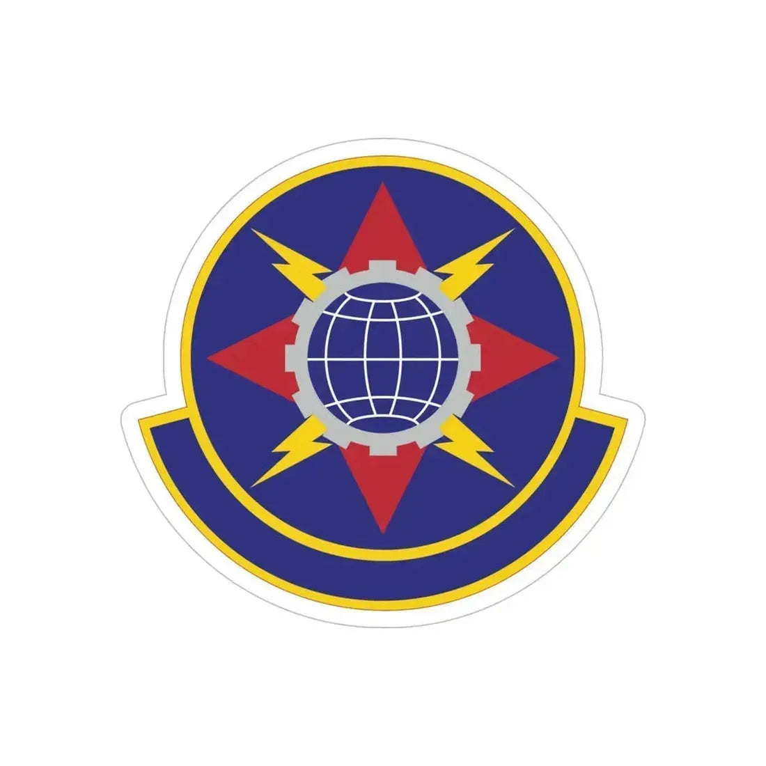 578 Software Engineering Squadron AFMC (U.S. Air Force) REVERSE PRINT Transparent Die-Cut STICKER 6 Inch Die-Cut Transparent - The Sticker Space