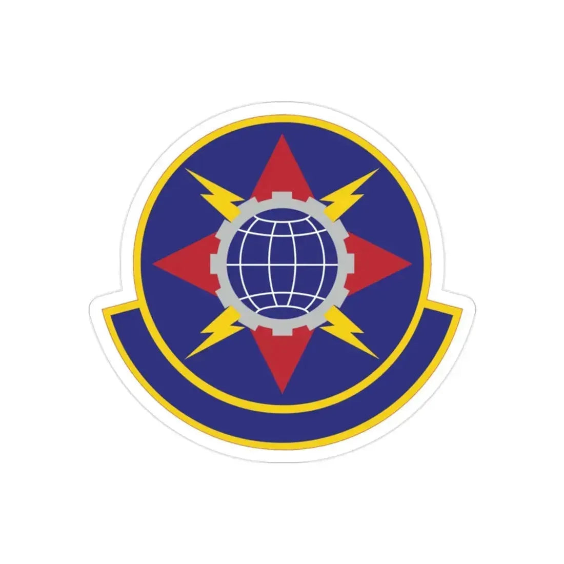 578 Software Engineering Squadron AFMC (U.S. Air Force) REVERSE PRINT Transparent Die-Cut STICKER - The Sticker Space