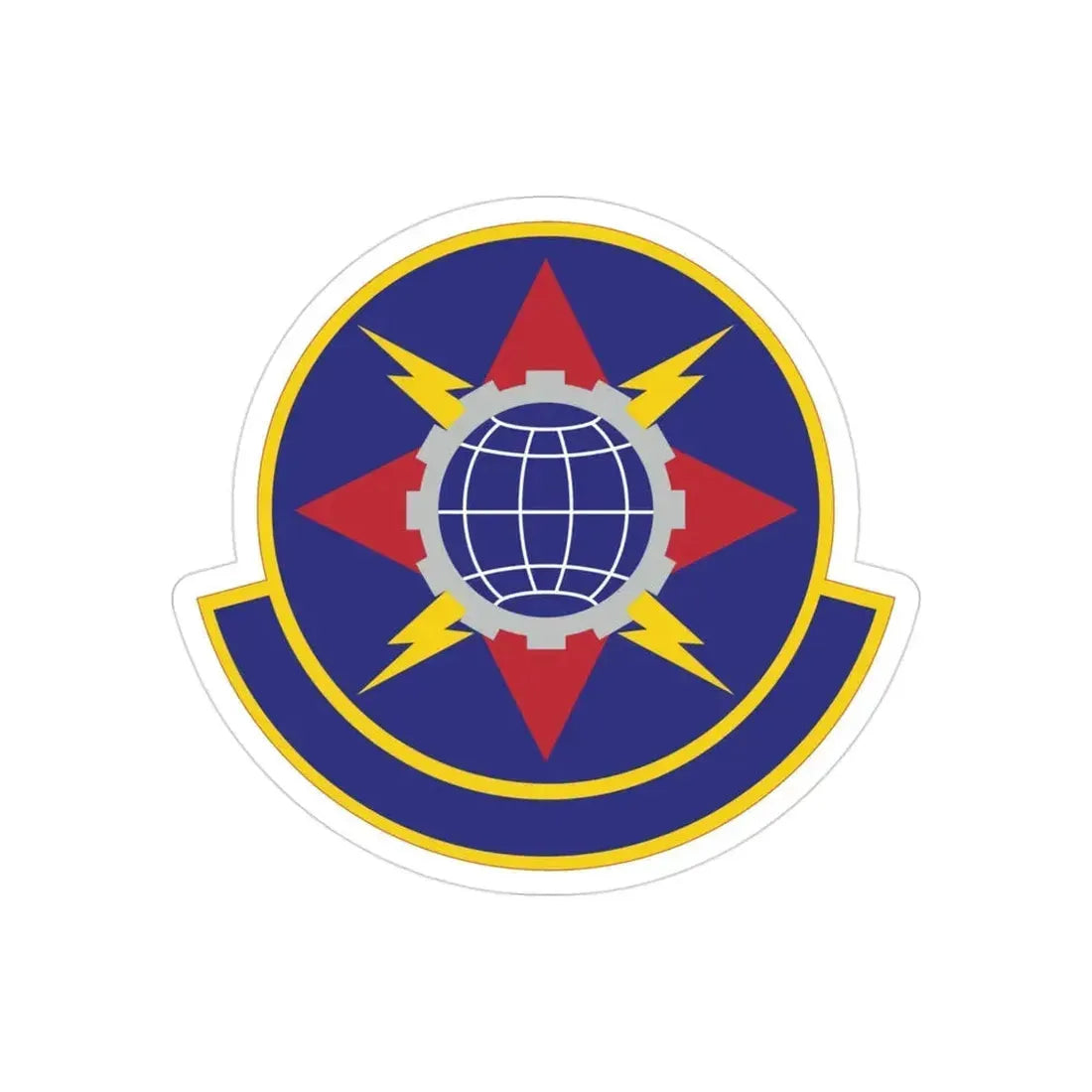 578 Software Engineering Squadron AFMC (U.S. Air Force) REVERSE PRINT Transparent Die-Cut STICKER - The Sticker Space