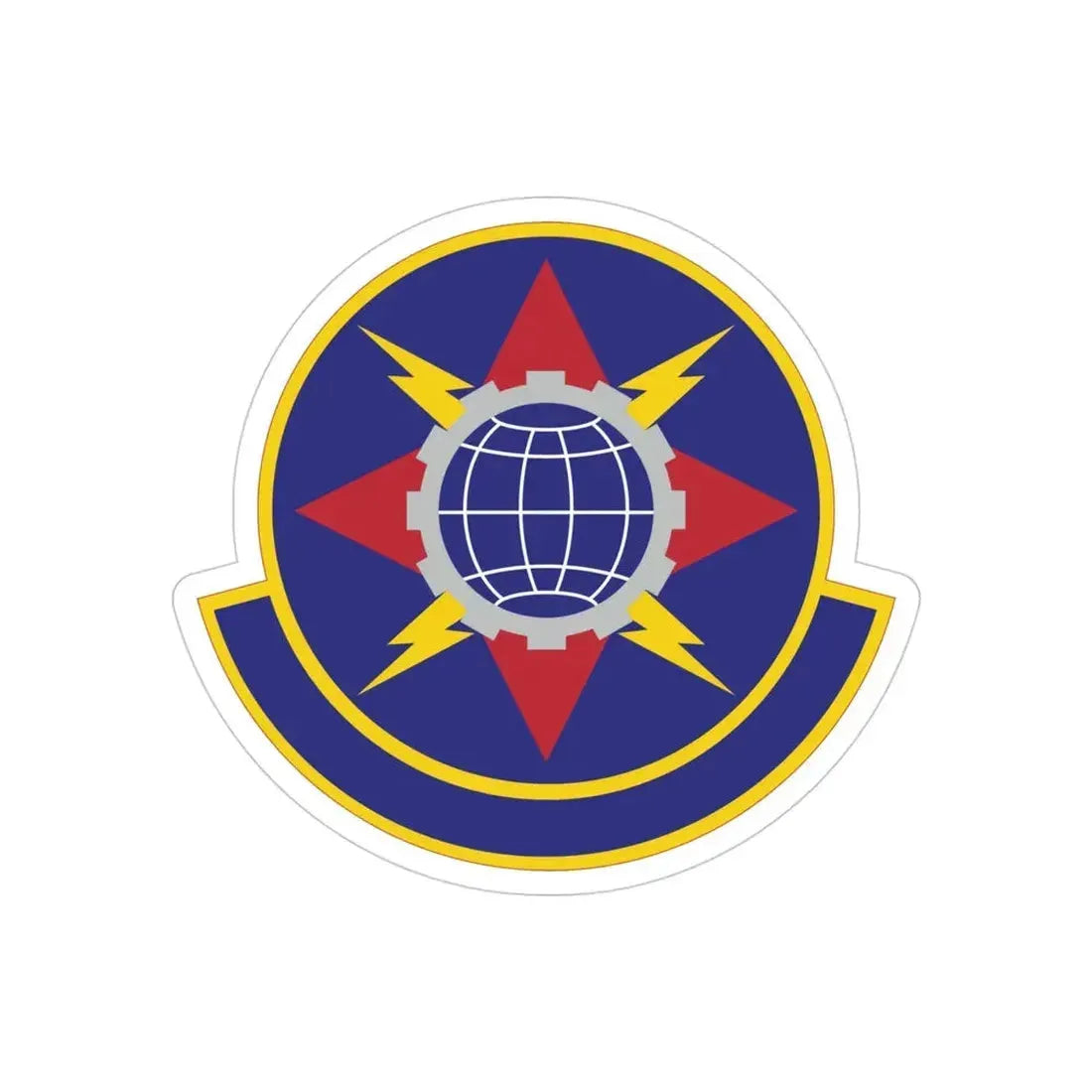 578 Software Engineering Squadron AFMC (U.S. Air Force) REVERSE PRINT Transparent Die-Cut STICKER - The Sticker Space