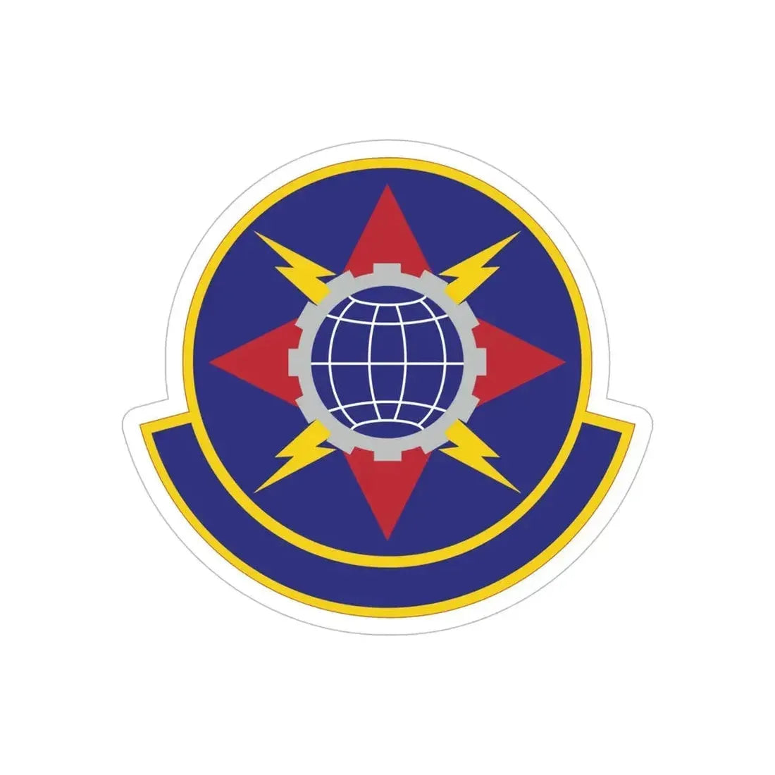 578 Software Engineering Squadron AFMC (U.S. Air Force) REVERSE PRINT Transparent Die-Cut STICKER - The Sticker Space