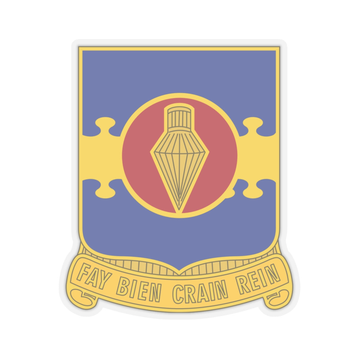 326 Airborne Engineer Battalion (U.S. Army) STICKER Vinyl Kiss-Cut Decal-6 Inch-Transparent-The Sticker Space