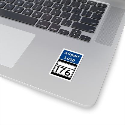 MD Route 176 Airport Loop (Maryland) (Road Sign) STICKER Vinyl Kiss-Cut Decal