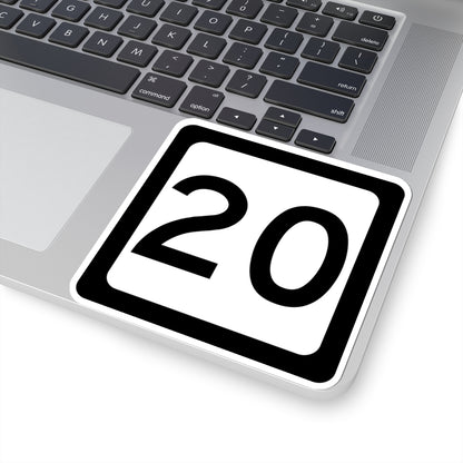 WV-20 (Virginia) (Road Sign) STICKER Vinyl Kiss-Cut Decal