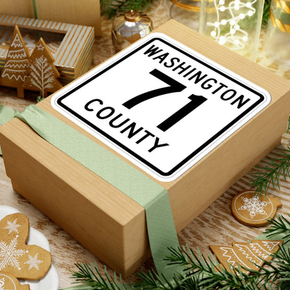 Washington County 71 MN (Minnesota) (Road Sign) STICKER Vinyl Kiss-Cut Decal