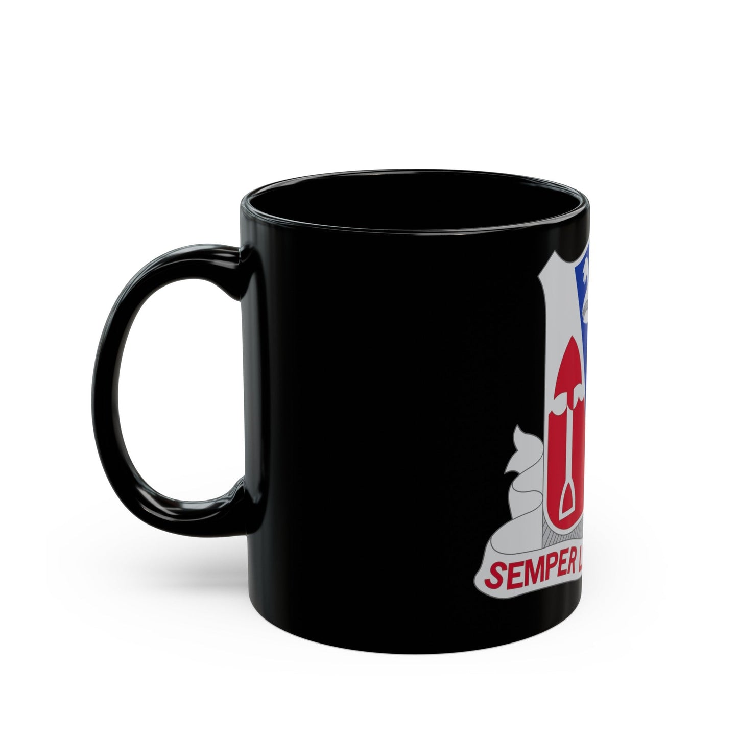 579 Engineer Battalion (U.S. Army) Black Coffee Mug-The Sticker Space