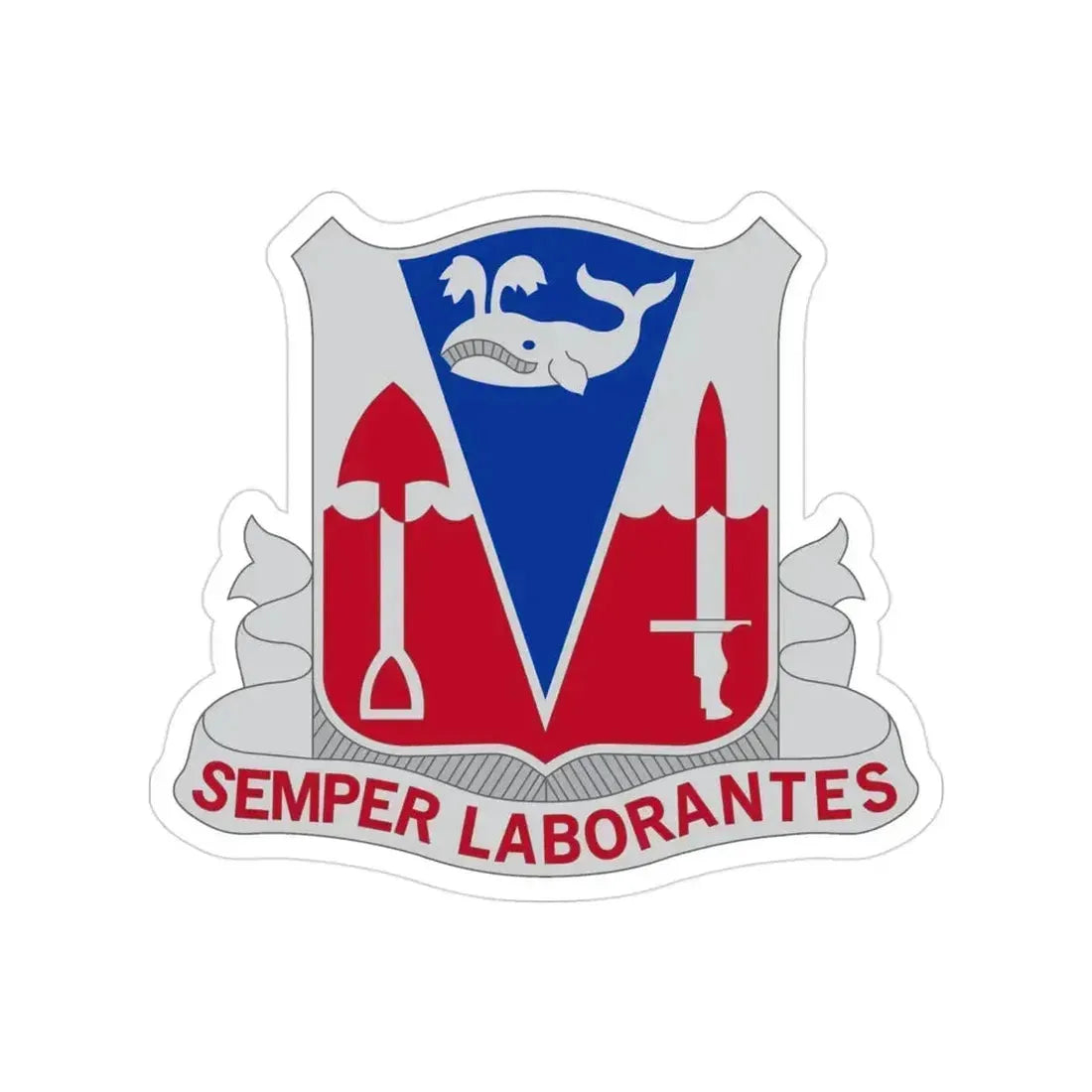 579 Engineer Battalion (U.S. Army) Transparent STICKER Die-Cut Vinyl Decal 3 Inch - The Sticker Space