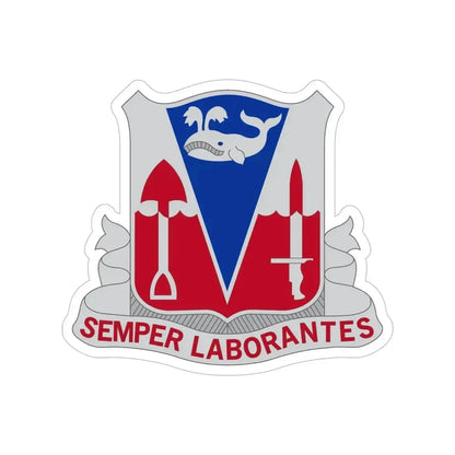 579 Engineer Battalion (U.S. Army) Transparent STICKER Die-Cut Vinyl Decal - The Sticker Space