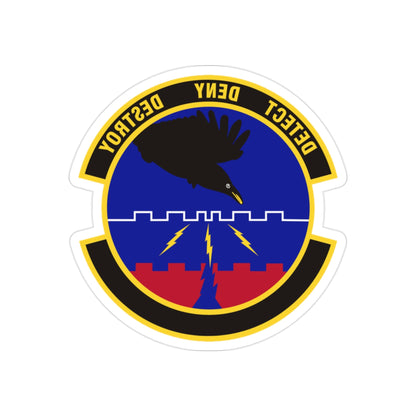 579 Software Engineering Squadron AFMC (U.S. Air Force) REVERSE PRINT Transparent STICKER-2" × 2"-The Sticker Space