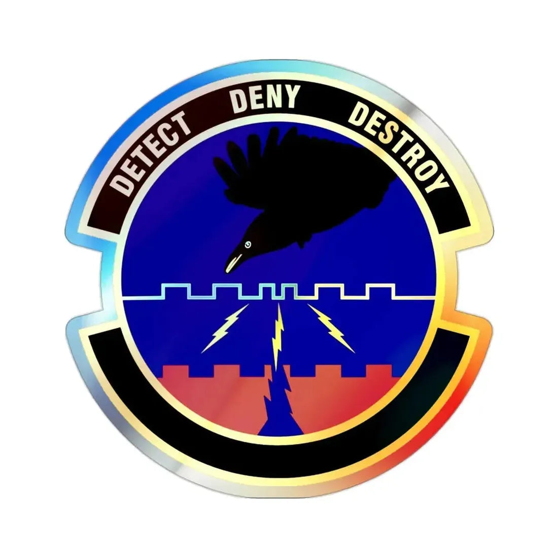 579 Software Engineering Squadron AFMC (U.S. Air Force) Holographic STICKER Die-Cut Vinyl Decal - The Sticker Space