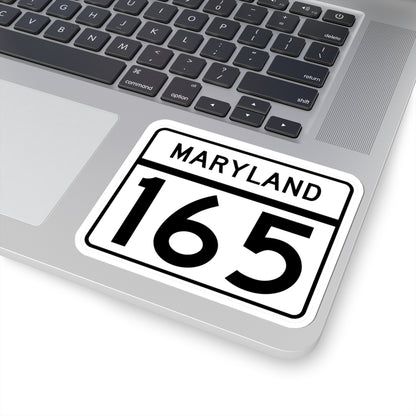 MD Route 165 (Maryland) (Road Sign) STICKER Vinyl Kiss-Cut Decal
