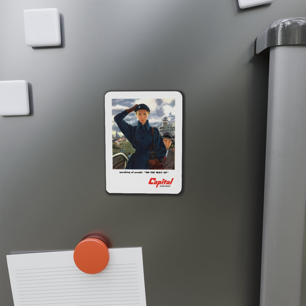 Capital Airlines advertisement (Magazine Illustration) Refrigerator Magnet