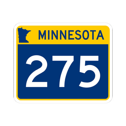 MN-275 wide (Minnesota) (Road Sign) STICKER Vinyl Kiss-Cut Decal