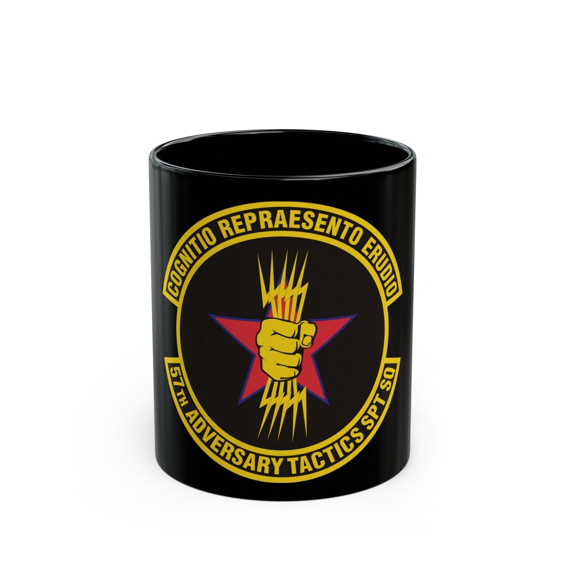 57th Adversary Tactics Support Squadron (U.S. Air Force) Black Coffee Mug-11oz-The Sticker Space