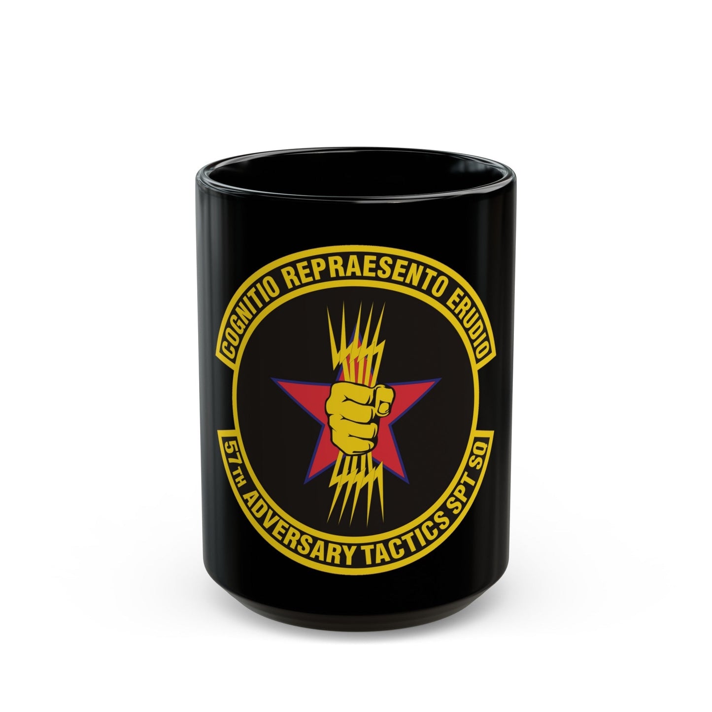 57th Adversary Tactics Support Squadron (U.S. Air Force) Black Coffee Mug-15oz-The Sticker Space