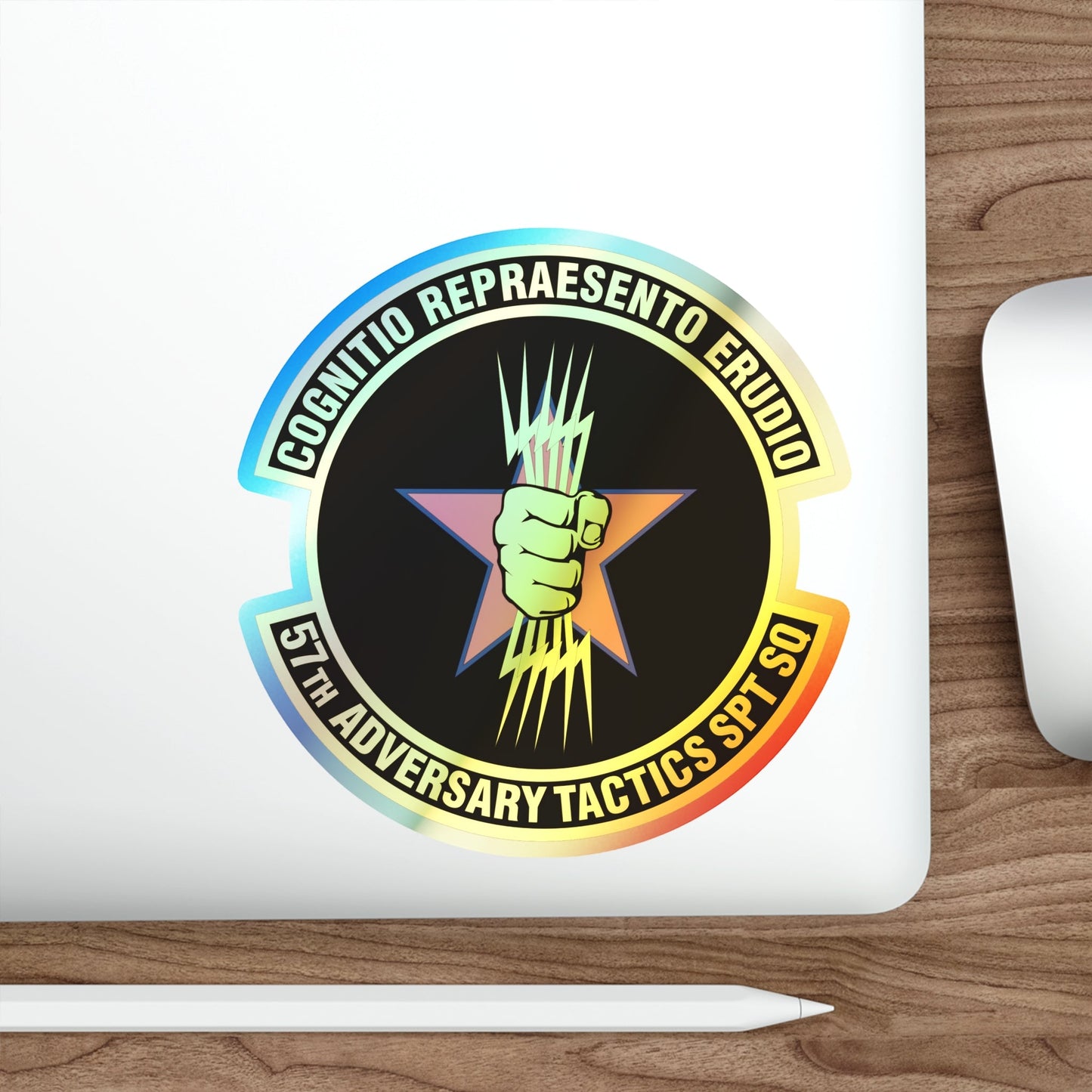 57th Adversary Tactics Support Squadron (U.S. Air Force) Holographic STICKER Die-Cut Vinyl Decal-The Sticker Space