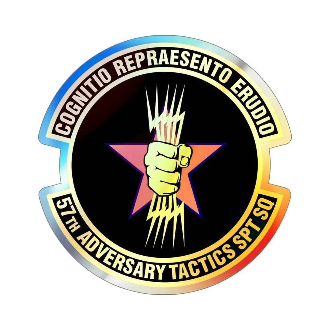 57th Adversary Tactics Support Squadron (U.S. Air Force) Holographic STICKER Die-Cut Vinyl Decal - The Sticker Space