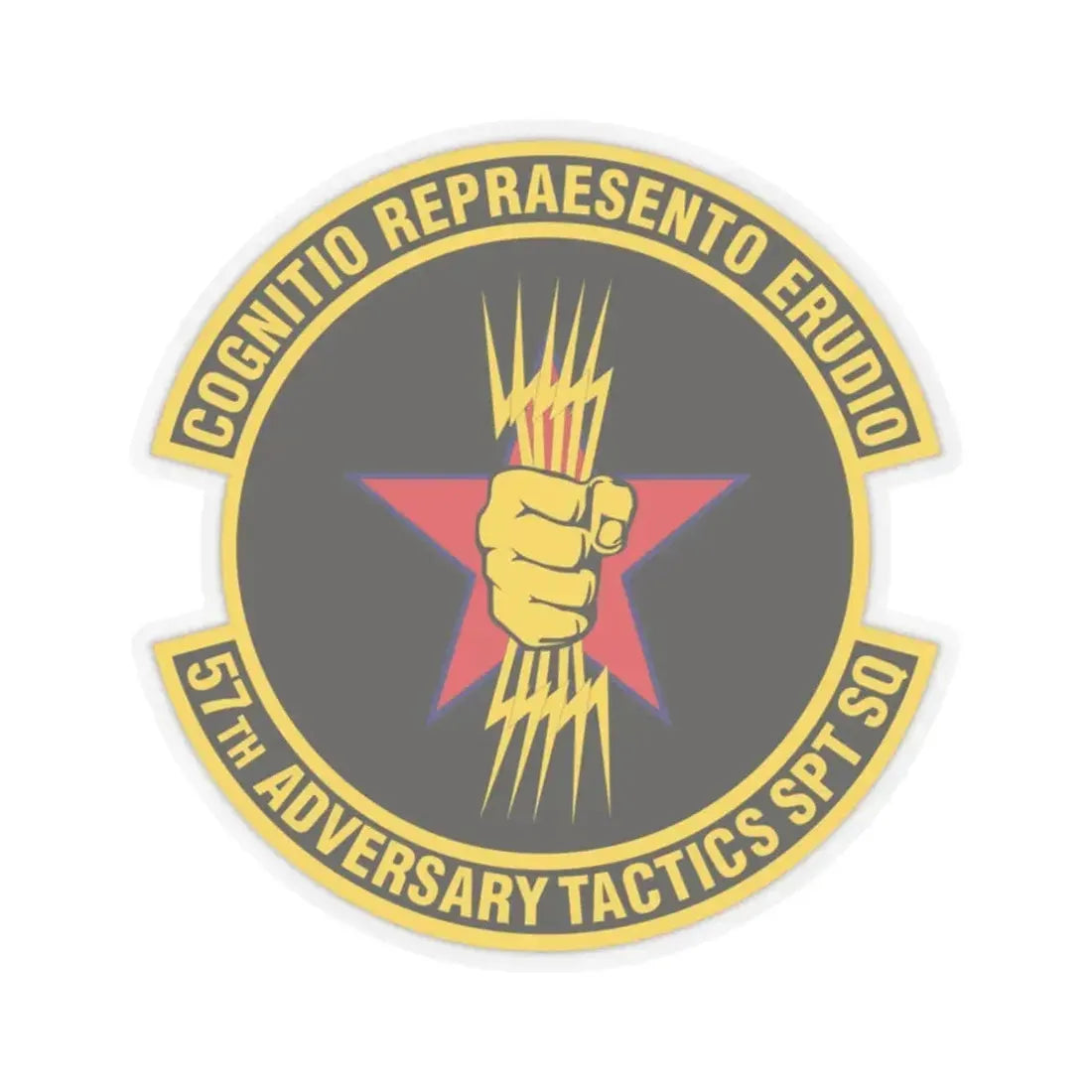57th Adversary Tactics Support Squadron (U.S. Air Force) STICKER Vinyl Kiss-Cut Decal 2 Inch Transparent - The Sticker Space