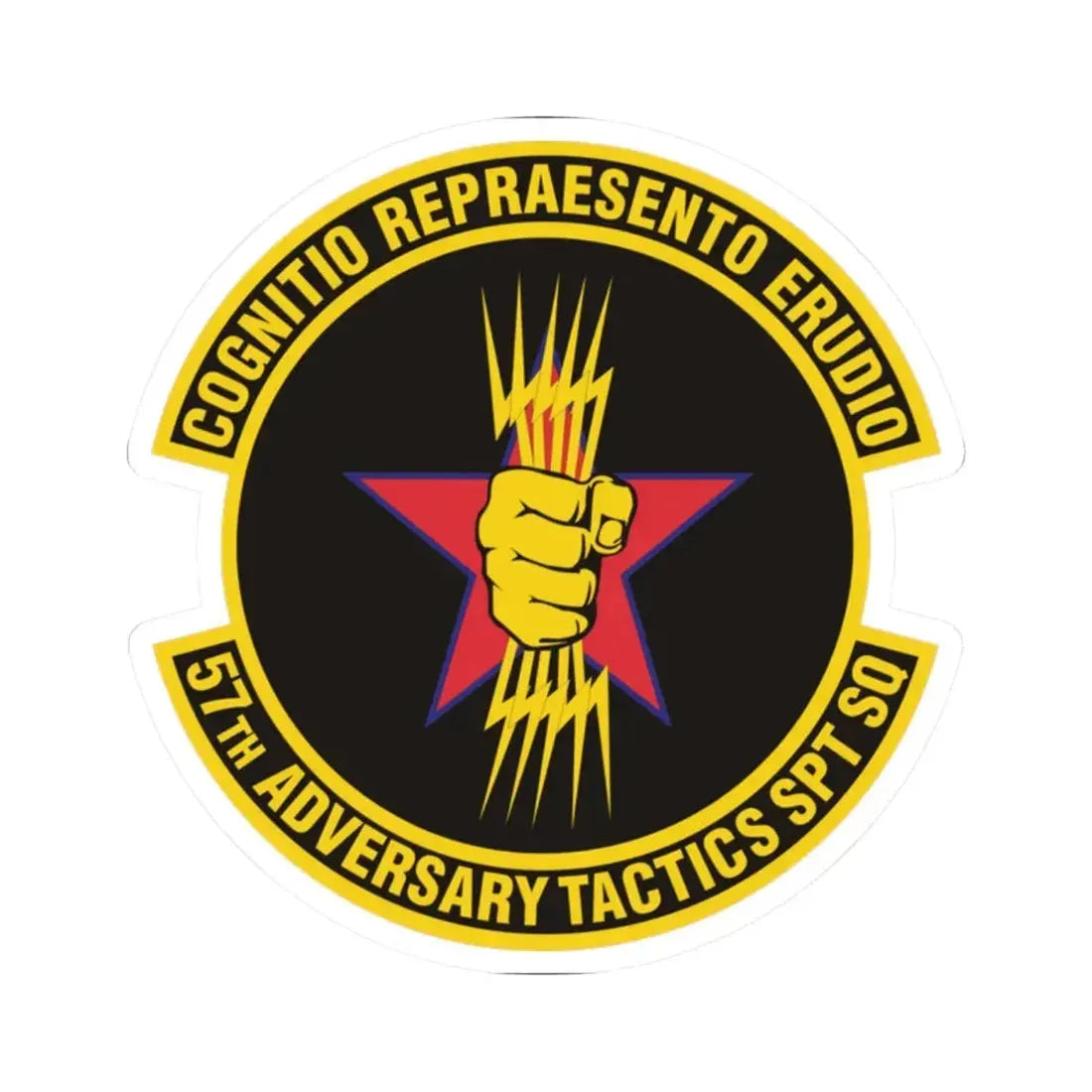57th Adversary Tactics Support Squadron (U.S. Air Force) STICKER Vinyl Kiss-Cut Decal 2 Inch White - The Sticker Space