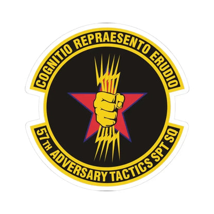 57th Adversary Tactics Support Squadron (U.S. Air Force) STICKER Vinyl Kiss-Cut Decal 3 Inch White - The Sticker Space