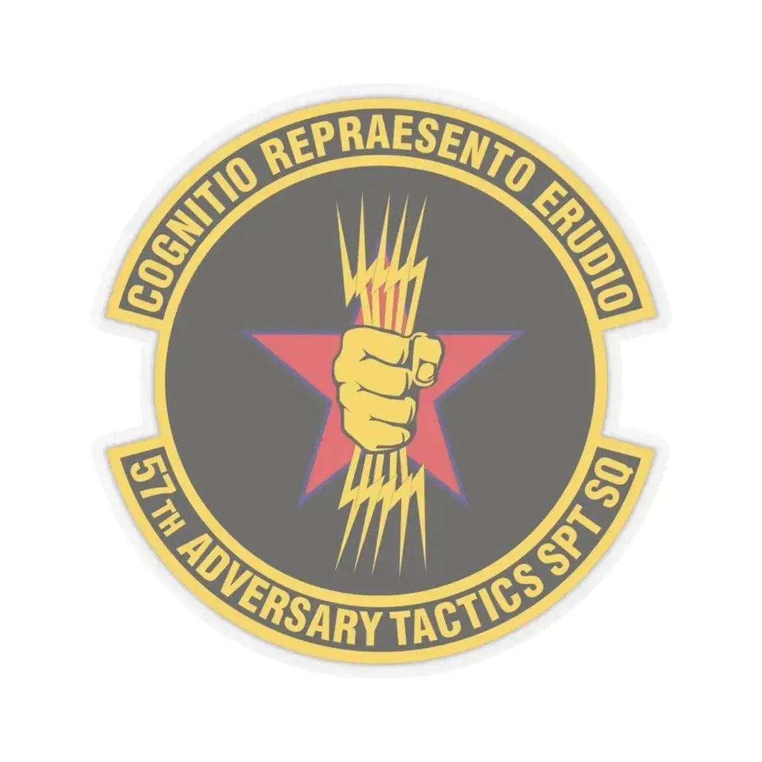 57th Adversary Tactics Support Squadron (U.S. Air Force) STICKER Vinyl Kiss-Cut Decal 4 Inch Transparent - The Sticker Space