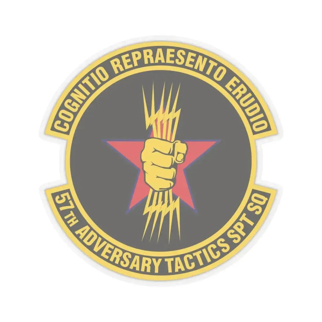 57th Adversary Tactics Support Squadron (U.S. Air Force) STICKER Vinyl Kiss-Cut Decal 6 Inch Transparent - The Sticker Space