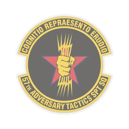 57th Adversary Tactics Support Squadron (U.S. Air Force) STICKER Vinyl Kiss-Cut Decal 6 Inch Transparent - The Sticker Space