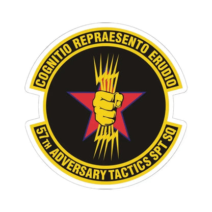 57th Adversary Tactics Support Squadron (U.S. Air Force) STICKER Vinyl Kiss-Cut Decal 6 Inch White - The Sticker Space