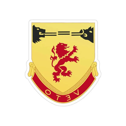 57th Air Defense Artillery Regiment (U.S. Army) REVERSE PRINT Transparent Die-Cut STICKER - The Sticker Space
