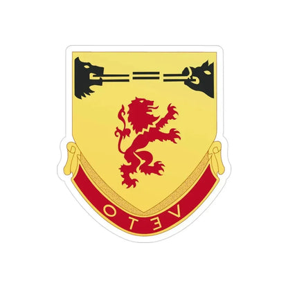 57th Air Defense Artillery Regiment (U.S. Army) REVERSE PRINT Transparent Die-Cut STICKER - The Sticker Space