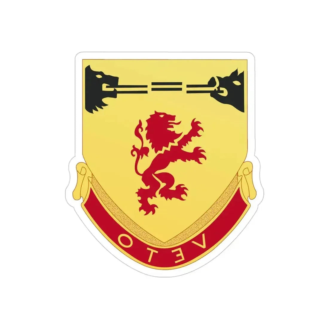 57th Air Defense Artillery Regiment (U.S. Army) REVERSE PRINT Transparent Die-Cut STICKER - The Sticker Space
