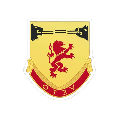57th Air Defense Artillery Regiment (U.S. Army) REVERSE PRINT Transparent Die-Cut STICKER - The Sticker Space