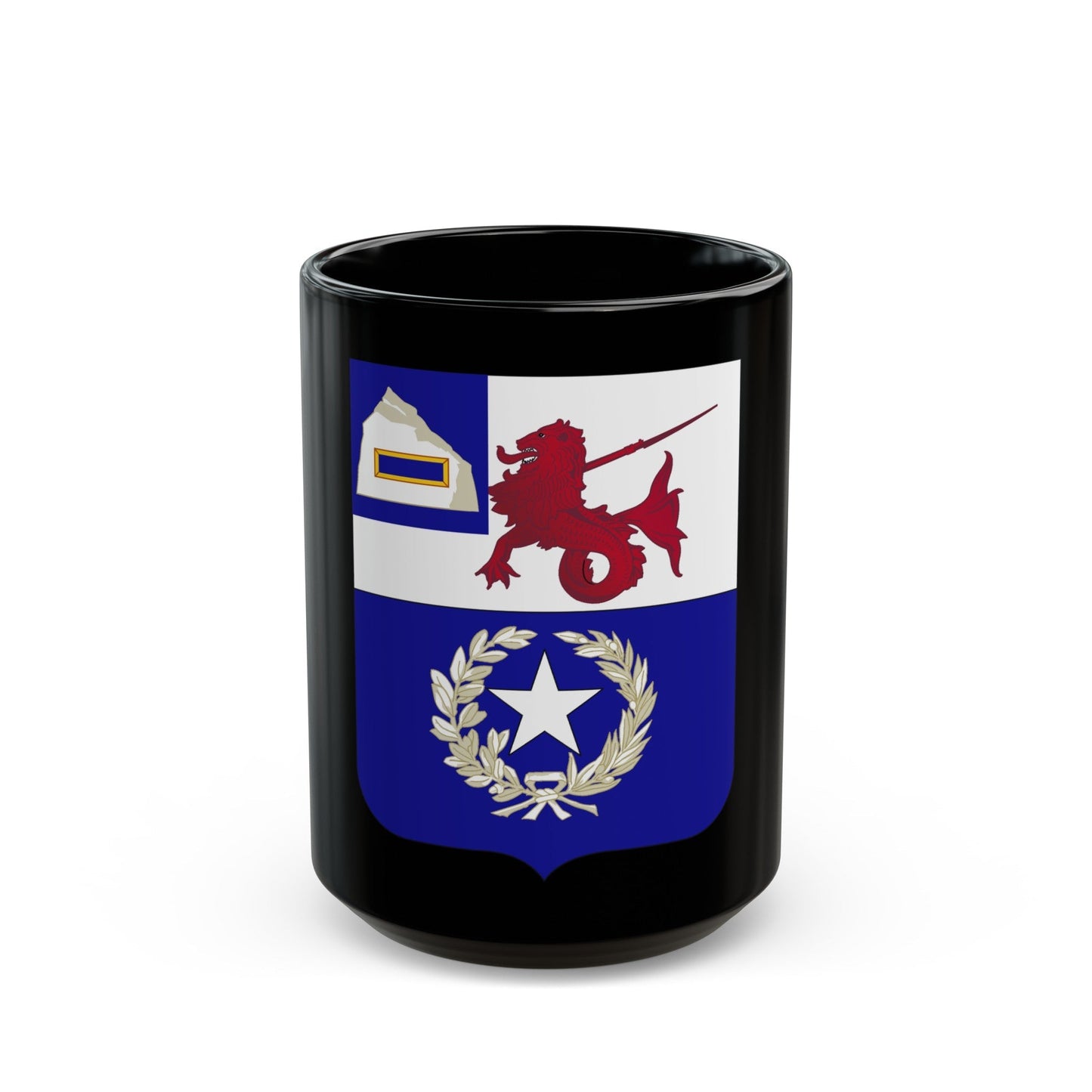 57th Infantry Regiment 2 (U.S. Army) Black Coffee Mug-15oz-The Sticker Space