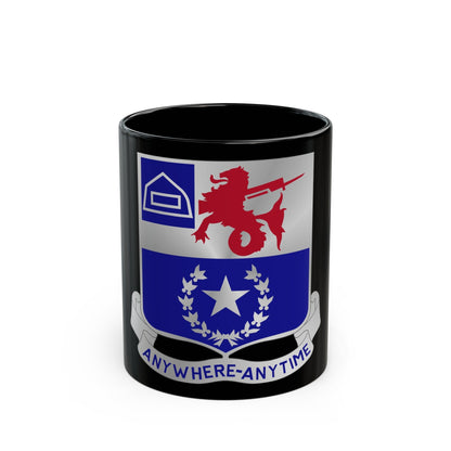 57th Infantry Regiment (U.S. Army) Black Coffee Mug-11oz-The Sticker Space