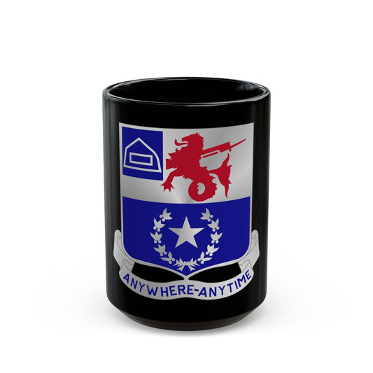 57th Infantry Regiment (U.S. Army) Black Coffee Mug-15oz-The Sticker Space